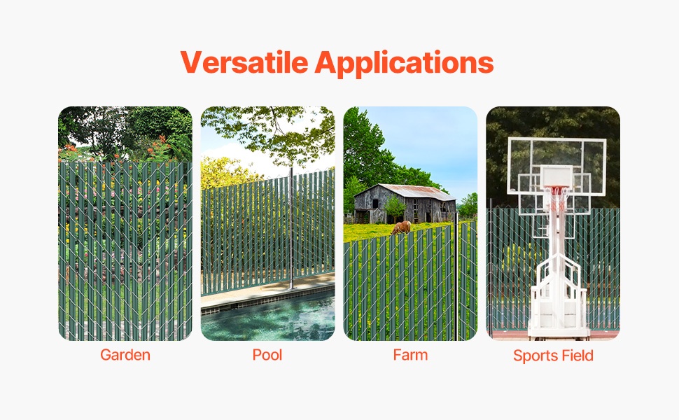 Käyttökohteita puutarhassa, maatilalla ja urheilukentällä