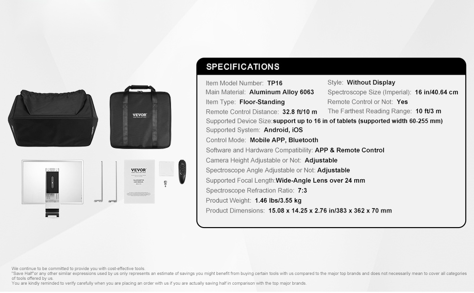 Teleprompteri valmiina käyttöön pöydällä