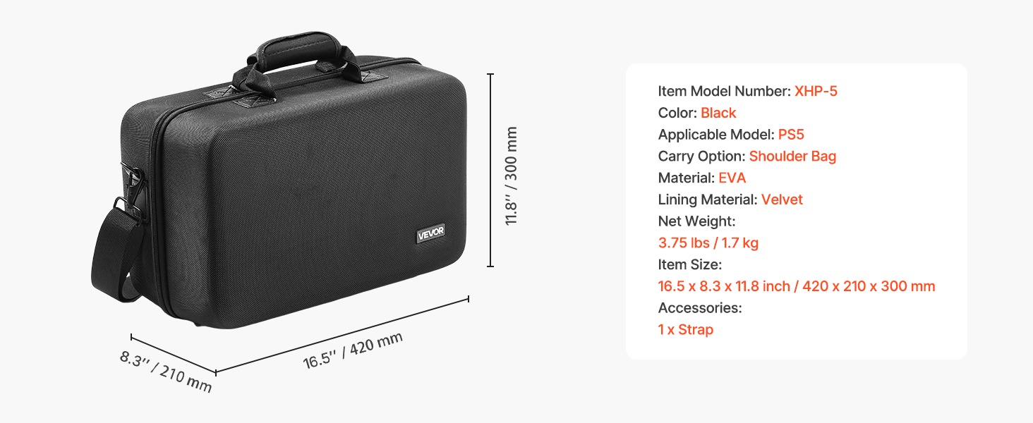 PS5-laukun ulkonäkö