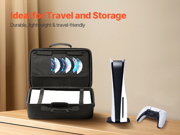 PS5-kantolaukku mukana matkalla