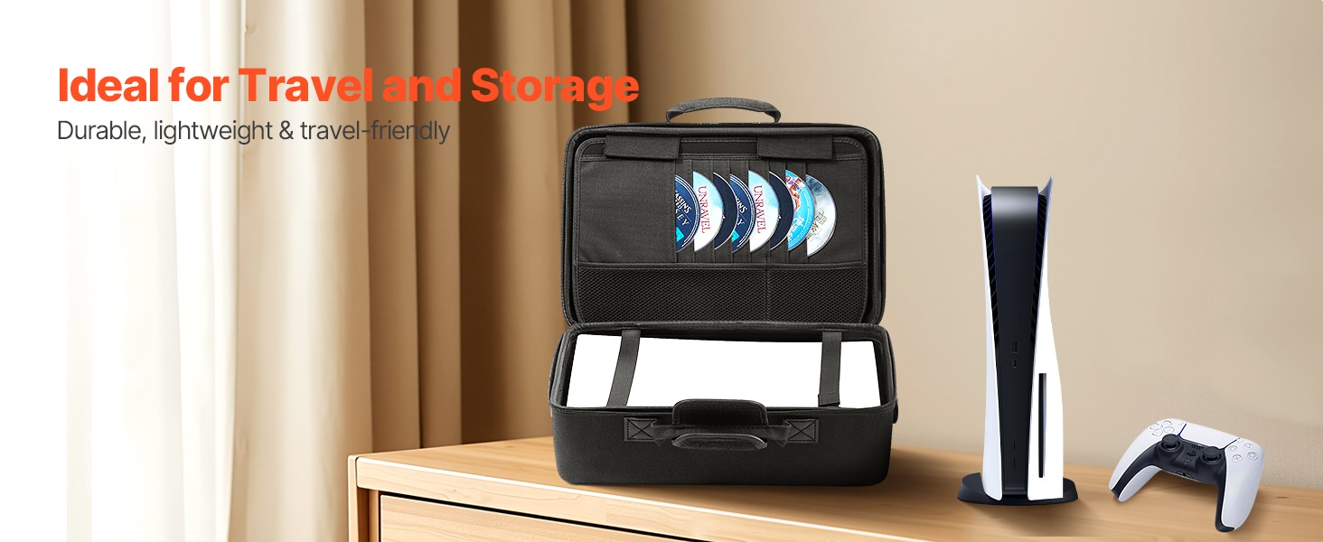 PS5-kantolaukku etuviistosta