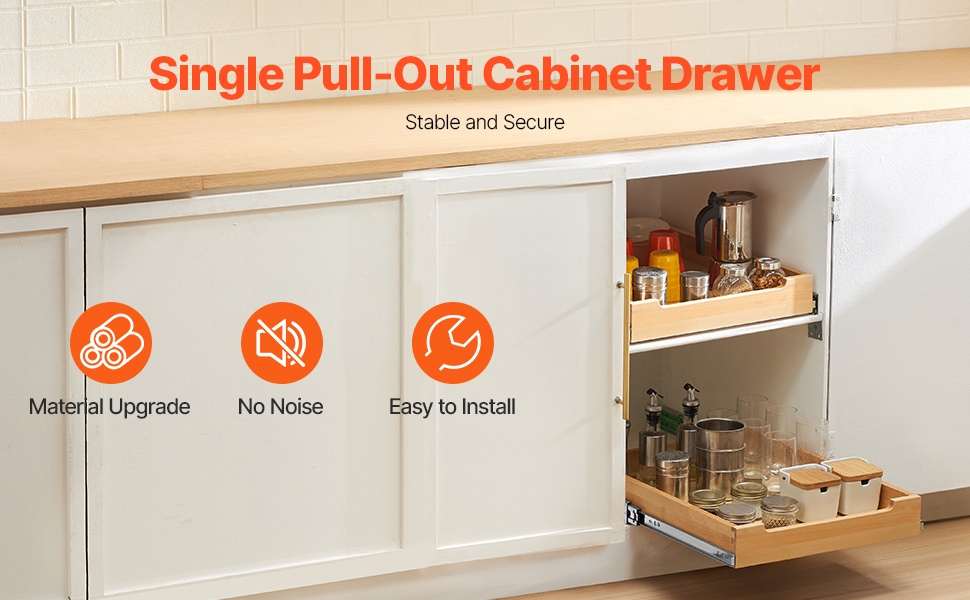 Ulosvedettävä puinen laatikko kaappiin