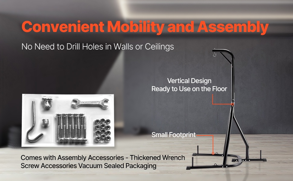 Nyrkkeilysäkin teline, teräsrakenne