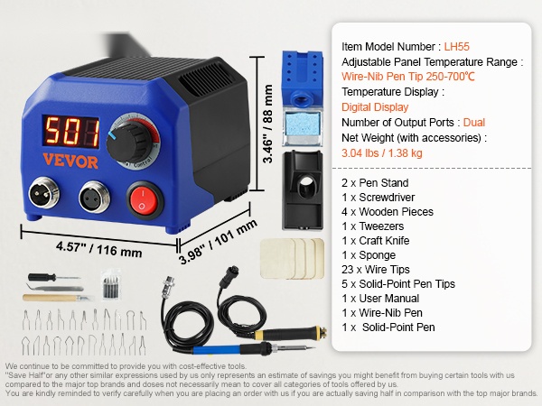 Puutyöpolttosarjan osat