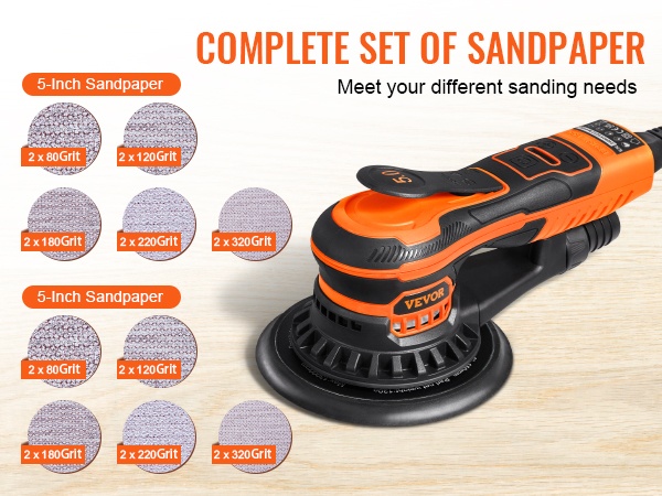 Eri karkeuksien hiomapaperit