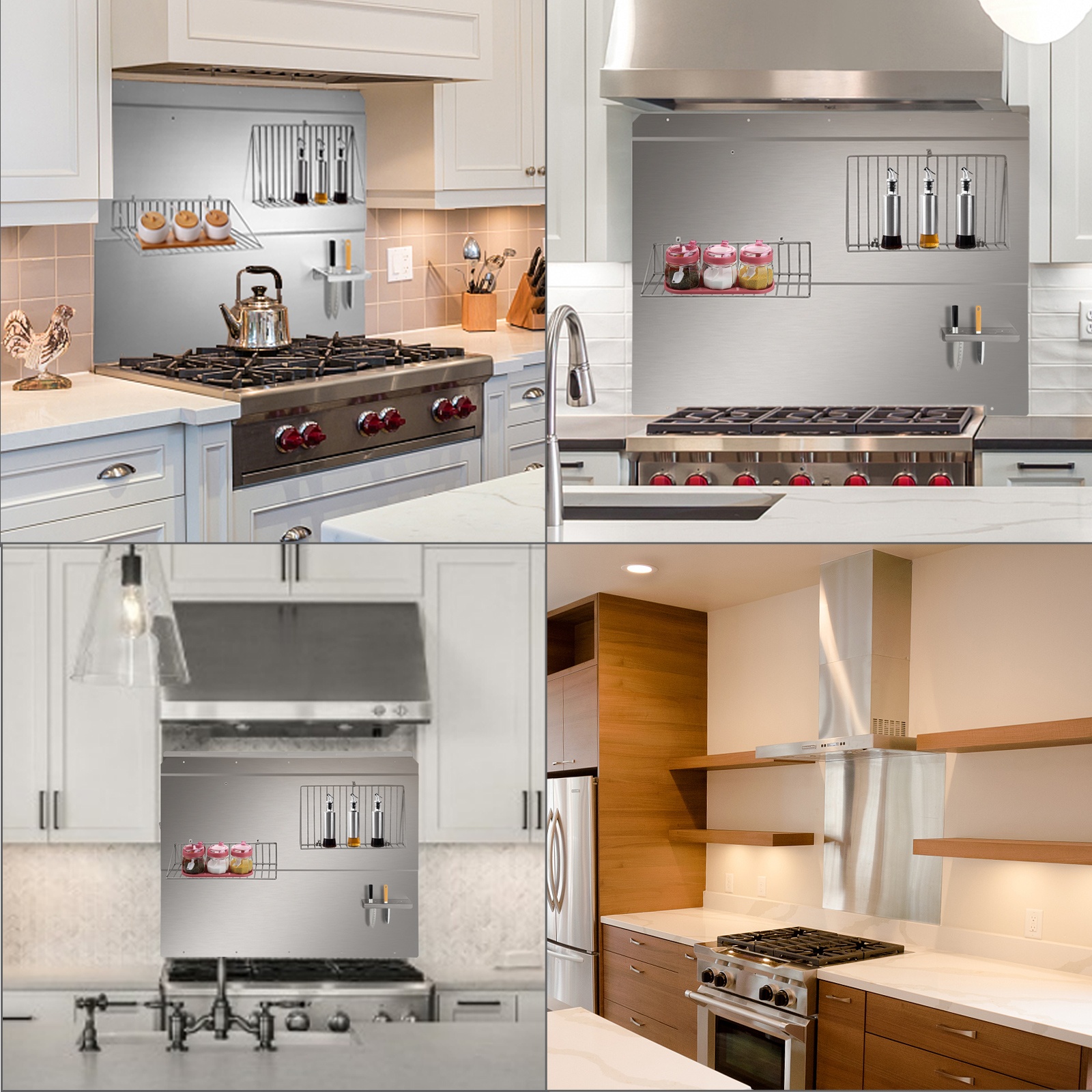 Monikäyttöinen liesitason roiskesuoja