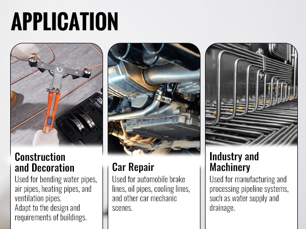 Putkentaivutin eri kohteisiin