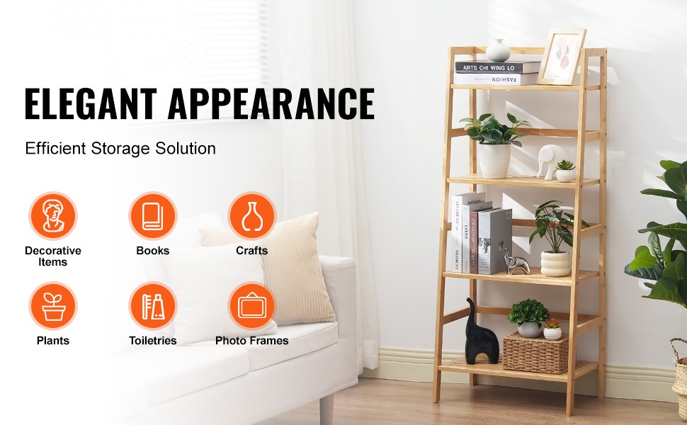 Bambuhylly olohuoneessa