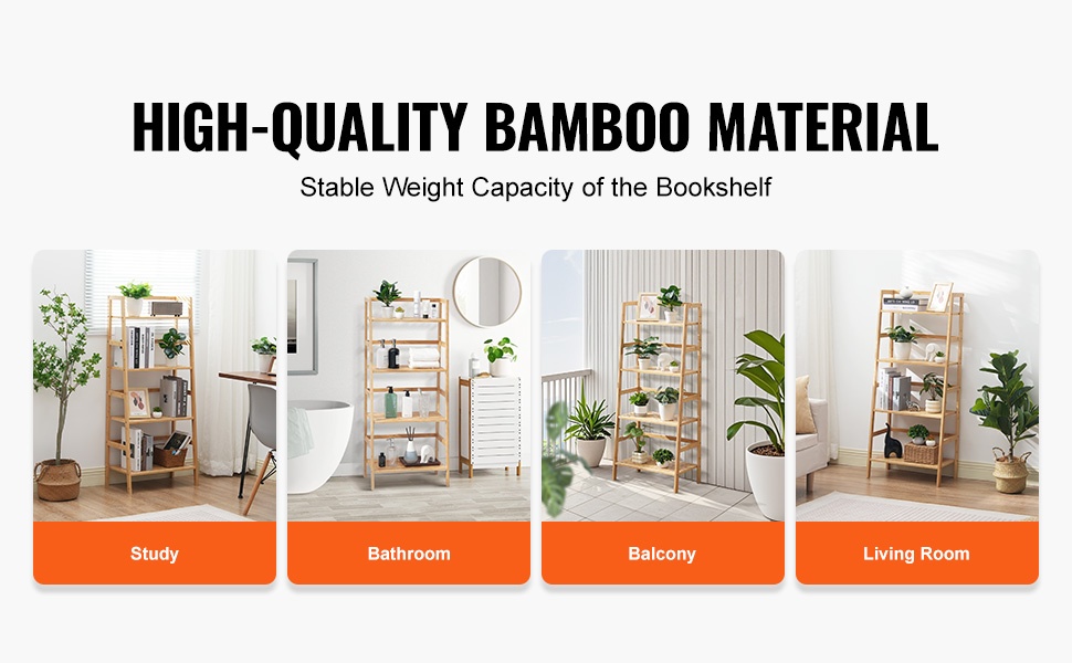 Monikäyttöinen bambutikashylly