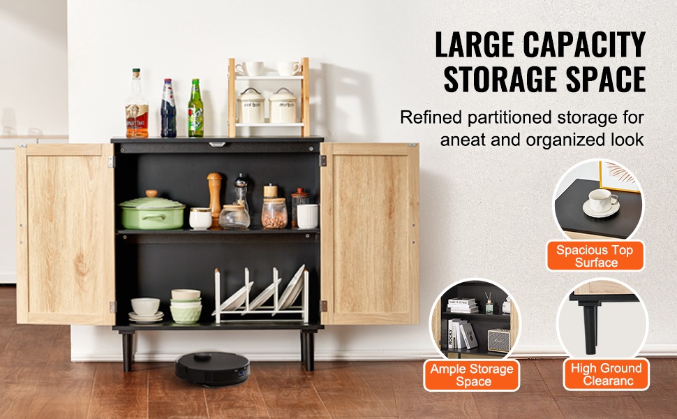 Rottinkikaappi, useita säilytystasoja