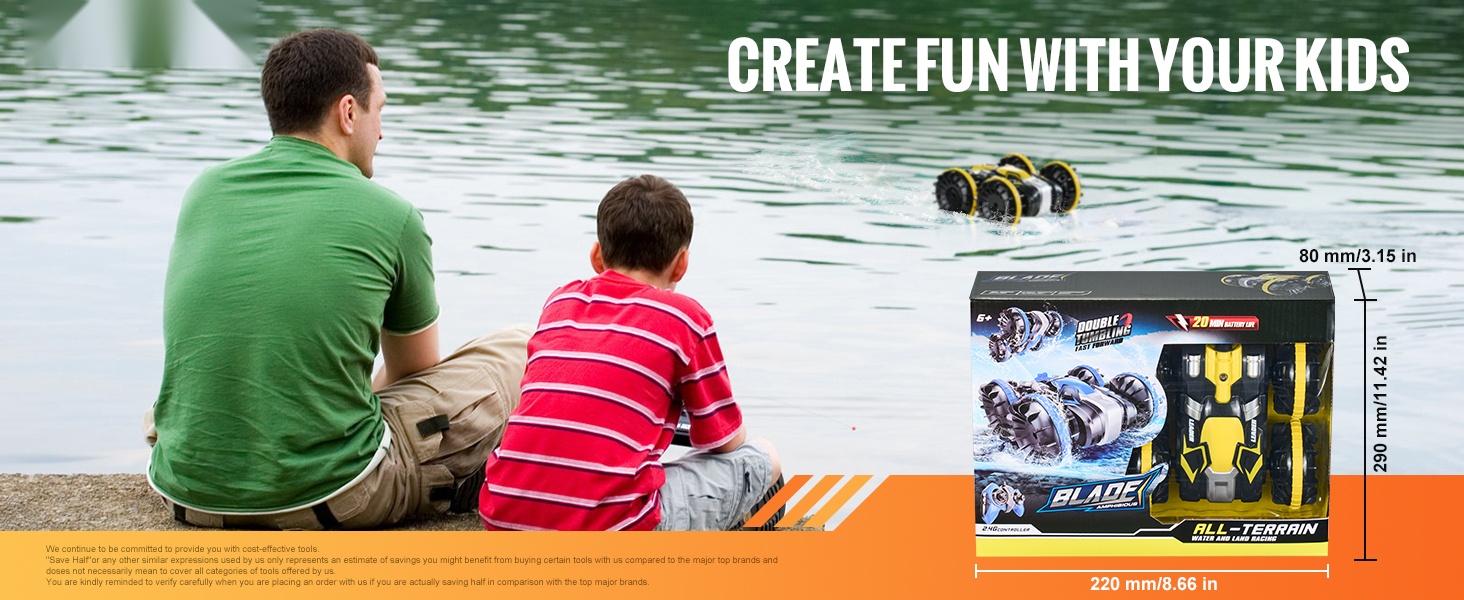 RC-vene pakkauksineen