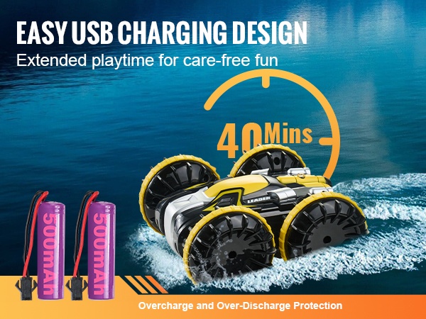 Kaksi ladattavaa akkua RC-veneeseen