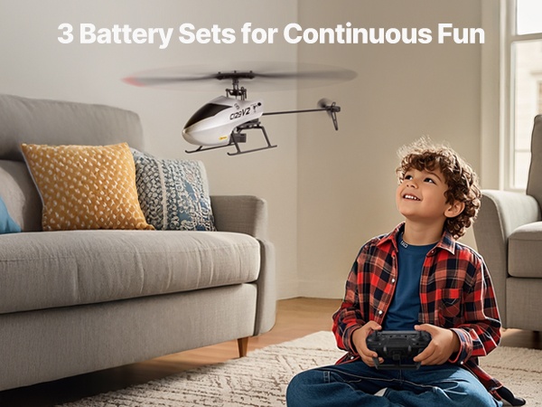 RC-helikopteri sisä- ja ulkokäytössä