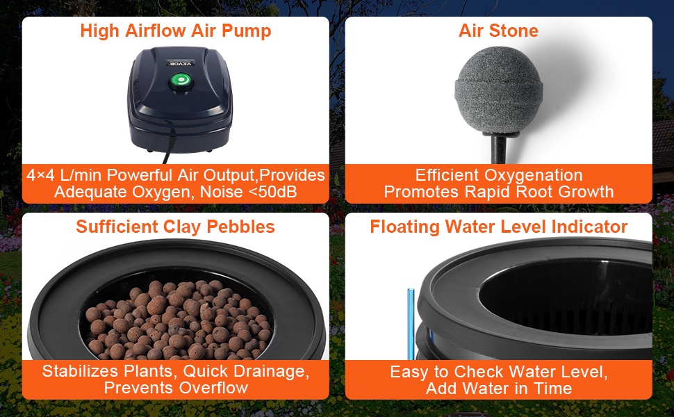 Ilmapumppu, ilmakivi ja vedenpinnan ilmaisin