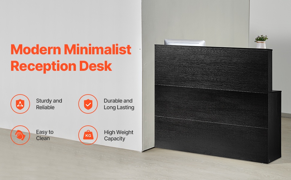 Vastaanottotiski etunäkymä