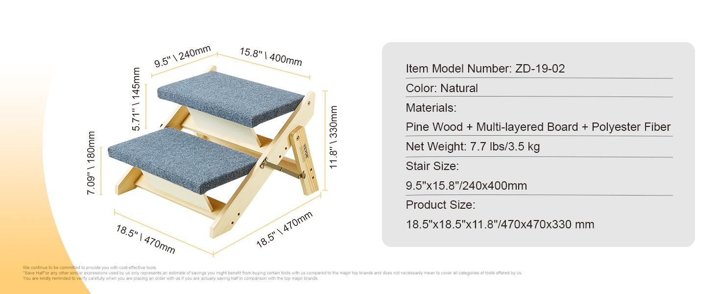 Puinen lemmikkiramppi ja portaat käytössä
