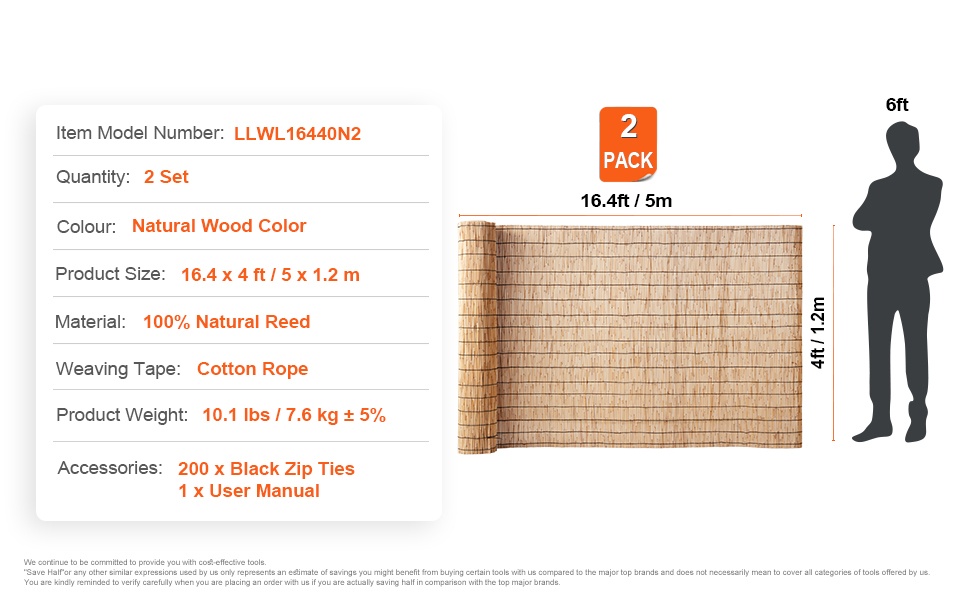 Luonnollinen kaislanäkösuoja puutarhaan