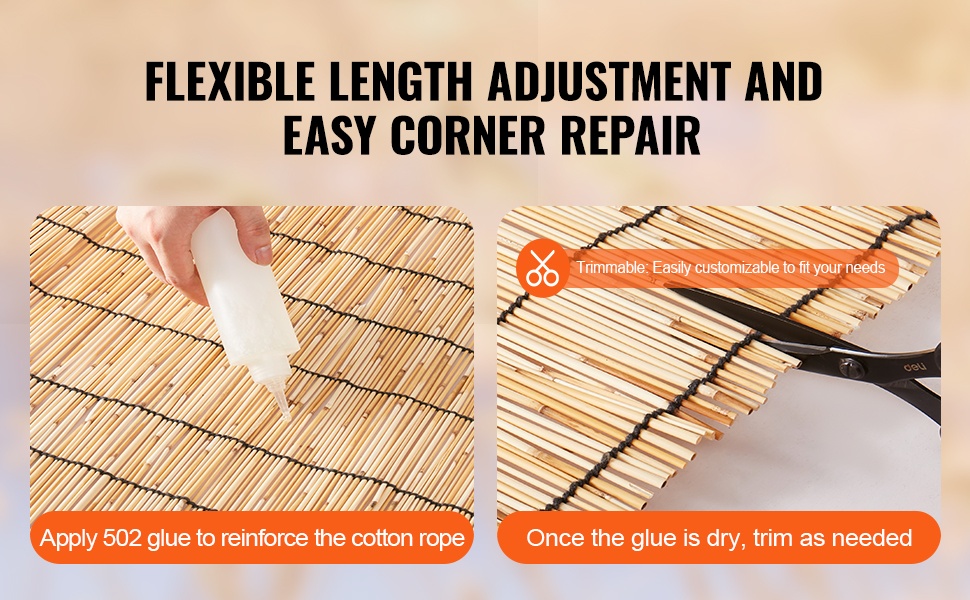 Helposti muokattava kaisla-aita