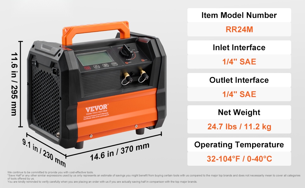 Kylmäaineen talteenottokone, kompakti ja siirrettävä rakenne