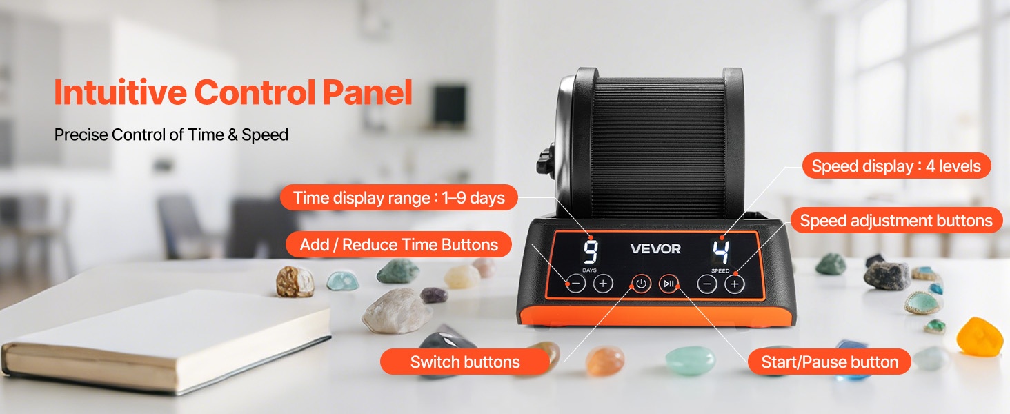 Kivirummun ohjauspaneeli