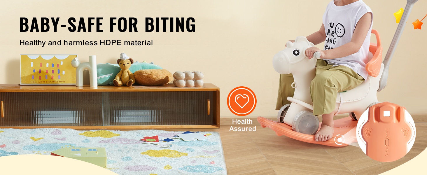 HDPE-keinuhevonen taaperoille