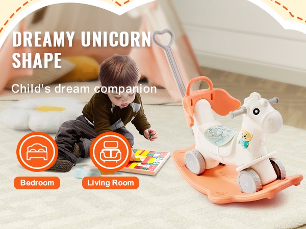 Keinuhevonen lastenhuoneeseen