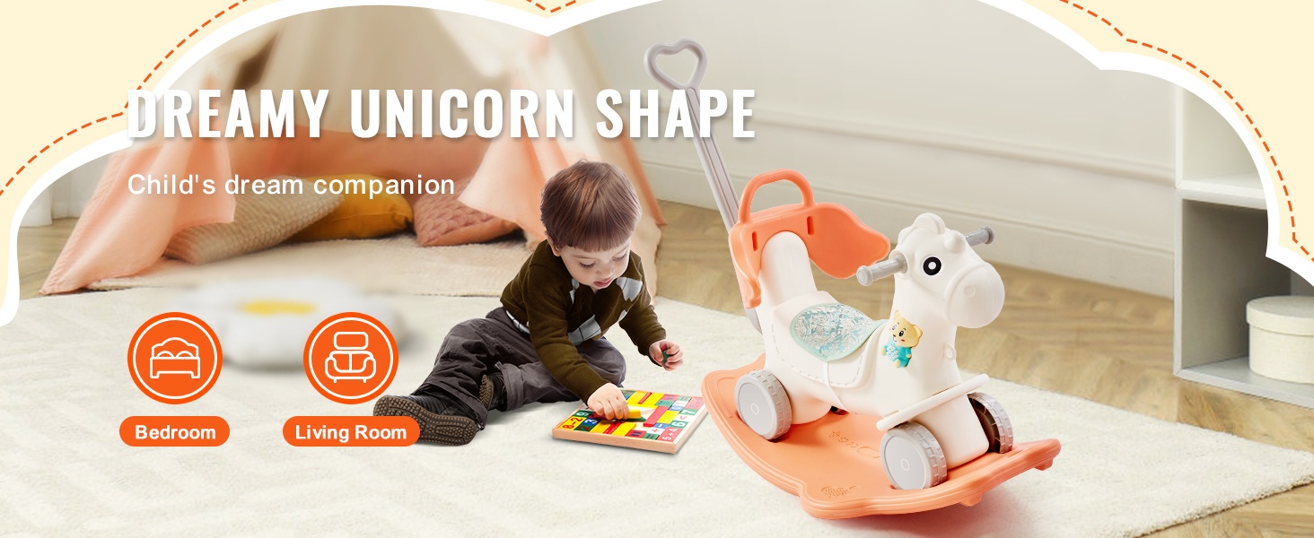 Yksisarviskeinuhevonen lapsille