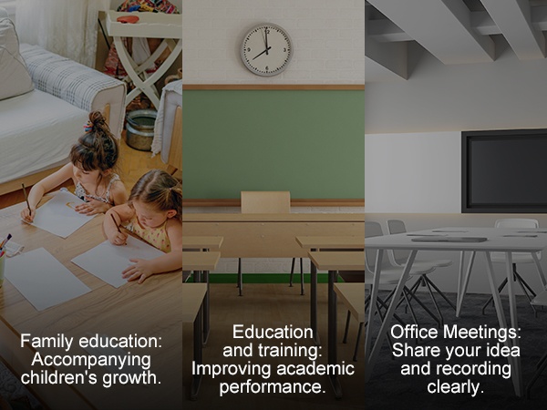 Kaksipuolinen valkotaulu yhteistyötilanteissa