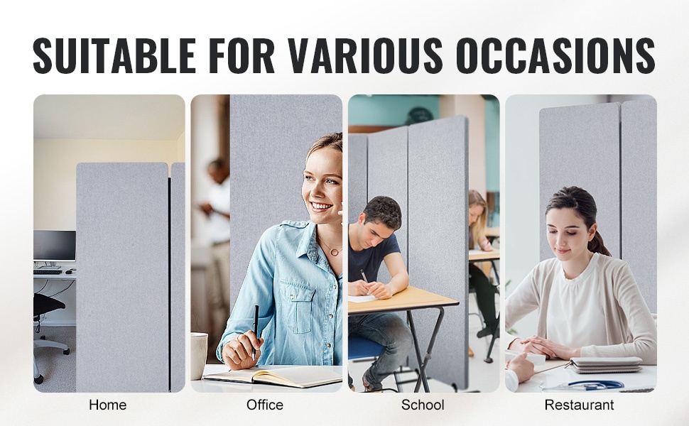 Huoneenjakaja toimistossa ja kotona