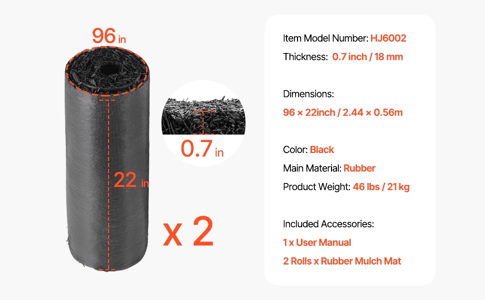 Kumimultamaton mitat ja ulkonäkö
