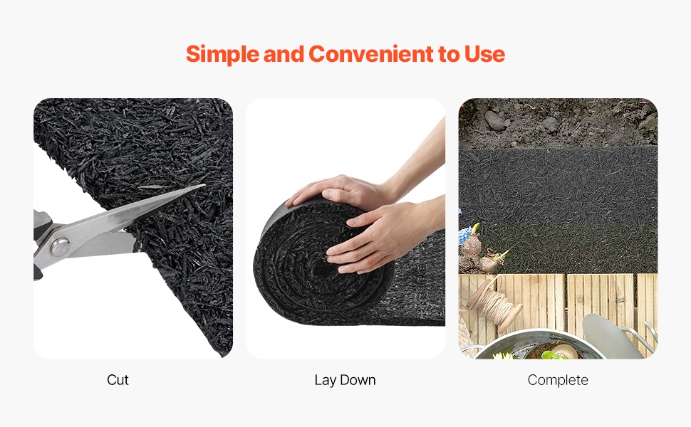 Helposti asennettava kumimultamatto