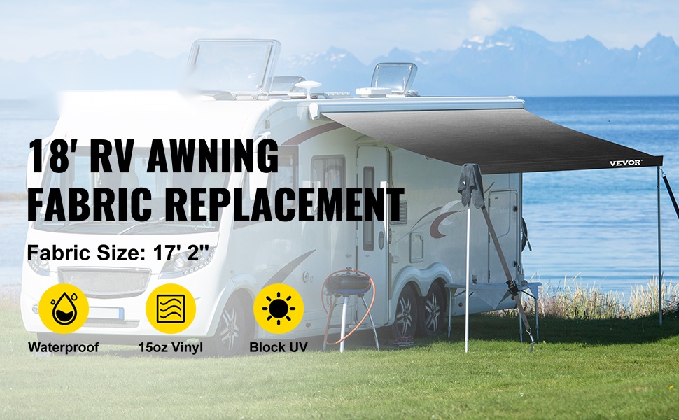 Markiisikangas matkailuautolle