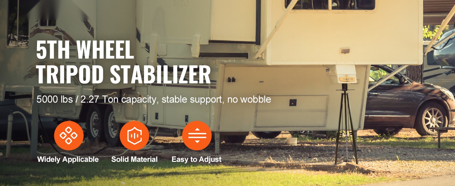 Matkailuauton ulosvedettävän osan tukiteline