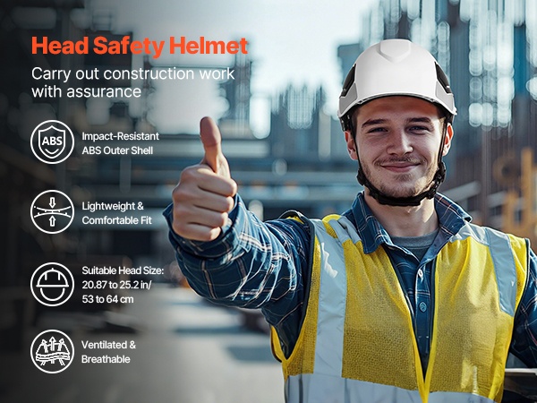 Teollinen suojakypärä, lähikuva