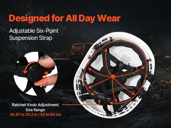 Säädettävä istuvuus eri pään kooille