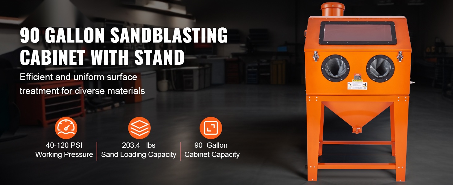 Hiekkapuhalluskaappi yleiskuva