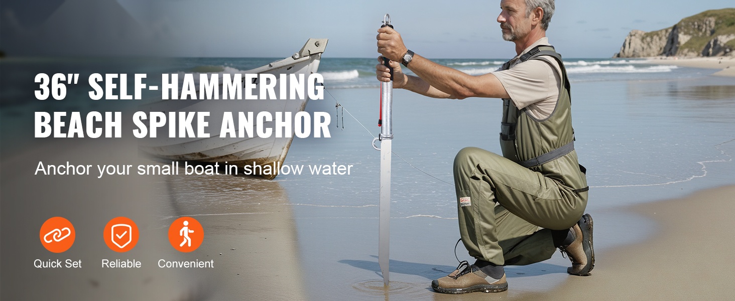 Hiekkapiikkiankkuri veneen kiinnitykseen