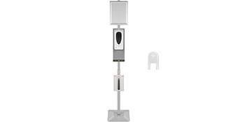 Pakkauksen sisältö käsidesiannostelijalle