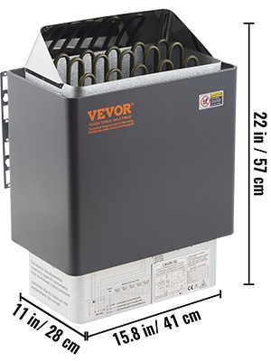 Saunakiukaan mitat ja tiedot