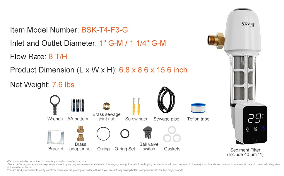 Koko talon esisuodatinjärjestelmä