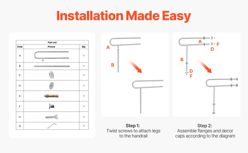 Tukikaiteen asennus ilman porausta