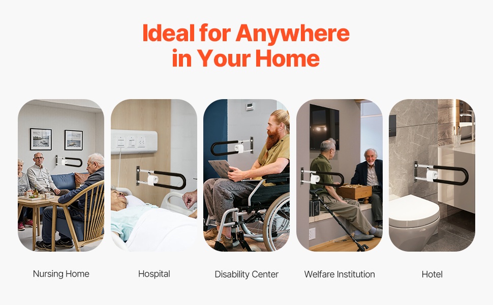 Wc-turvakaide erilaisiin ympäristöihin