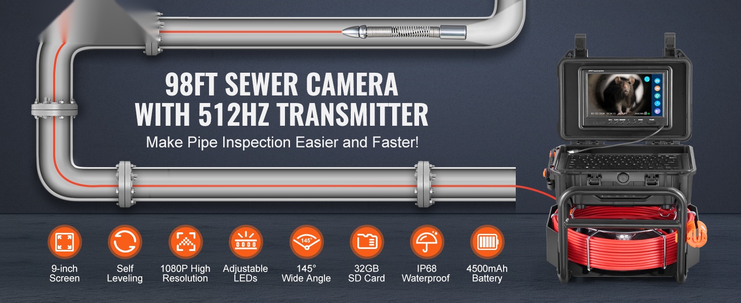 Viemärikamera kokonaisuus