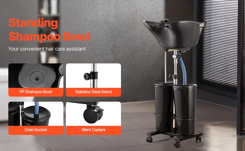 Siirrettävä pesuallas hiusten pesuun