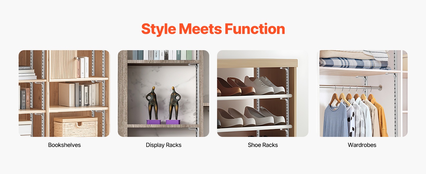 Siisti ja tilaa säästävä hyllyratkaisu