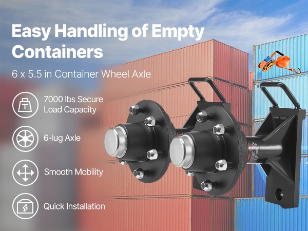 Konttiakselisarja liikkuvan kontin kanssa