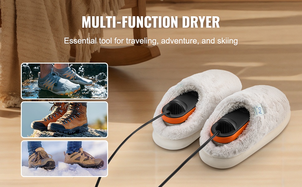 Kenkäkuivain, 180° taittuva muotoilu ja monipuolinen käyttö