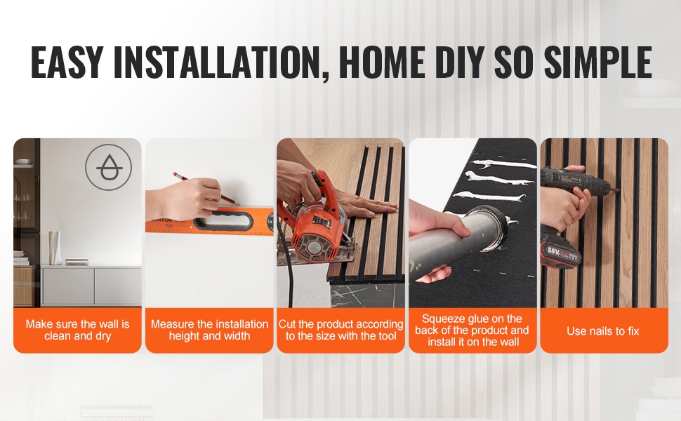 Akustinen paneeli seinäasennuksessa