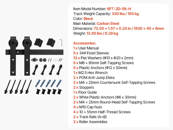 Liukuoven kiskosarja käytössä