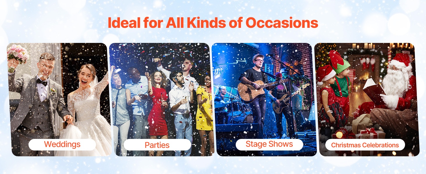 Lumikone juhlakäytössä